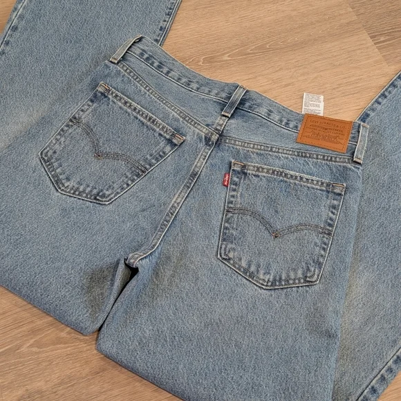 Levis Baggy Bootcut Denim Jeans Size 27 - Picture 6 of 11